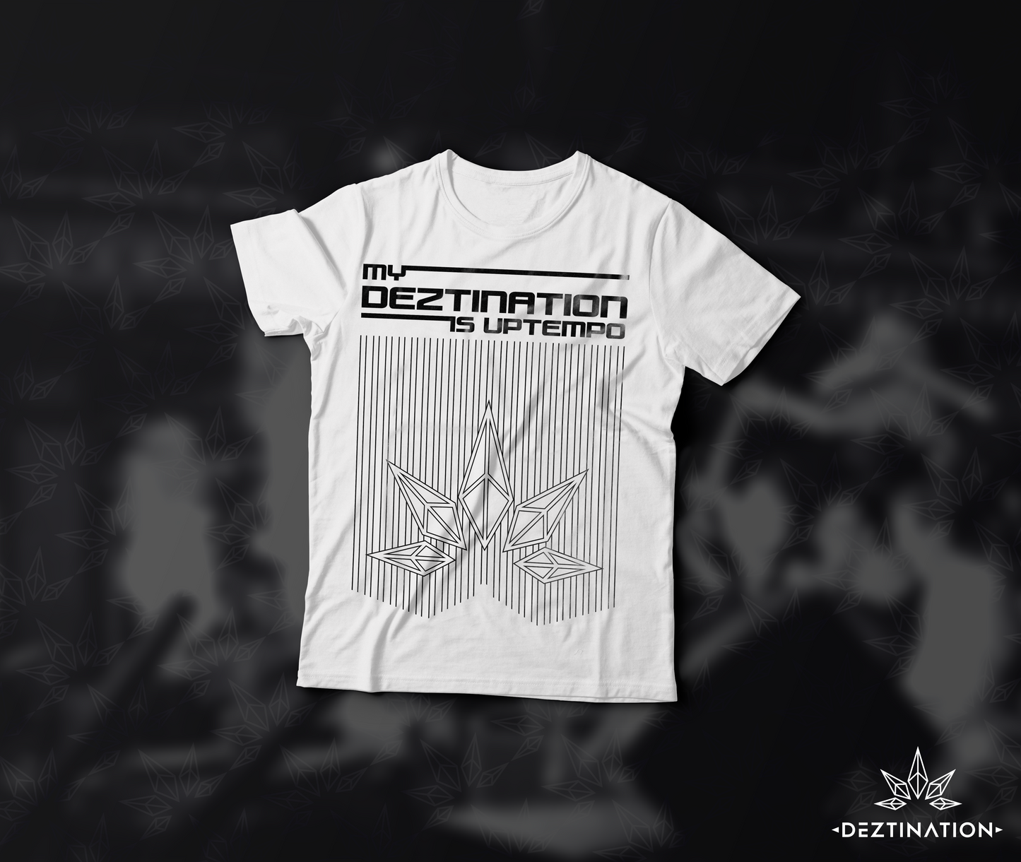 "My Deztination is Uptempo" Crystal T-Shirt (male)