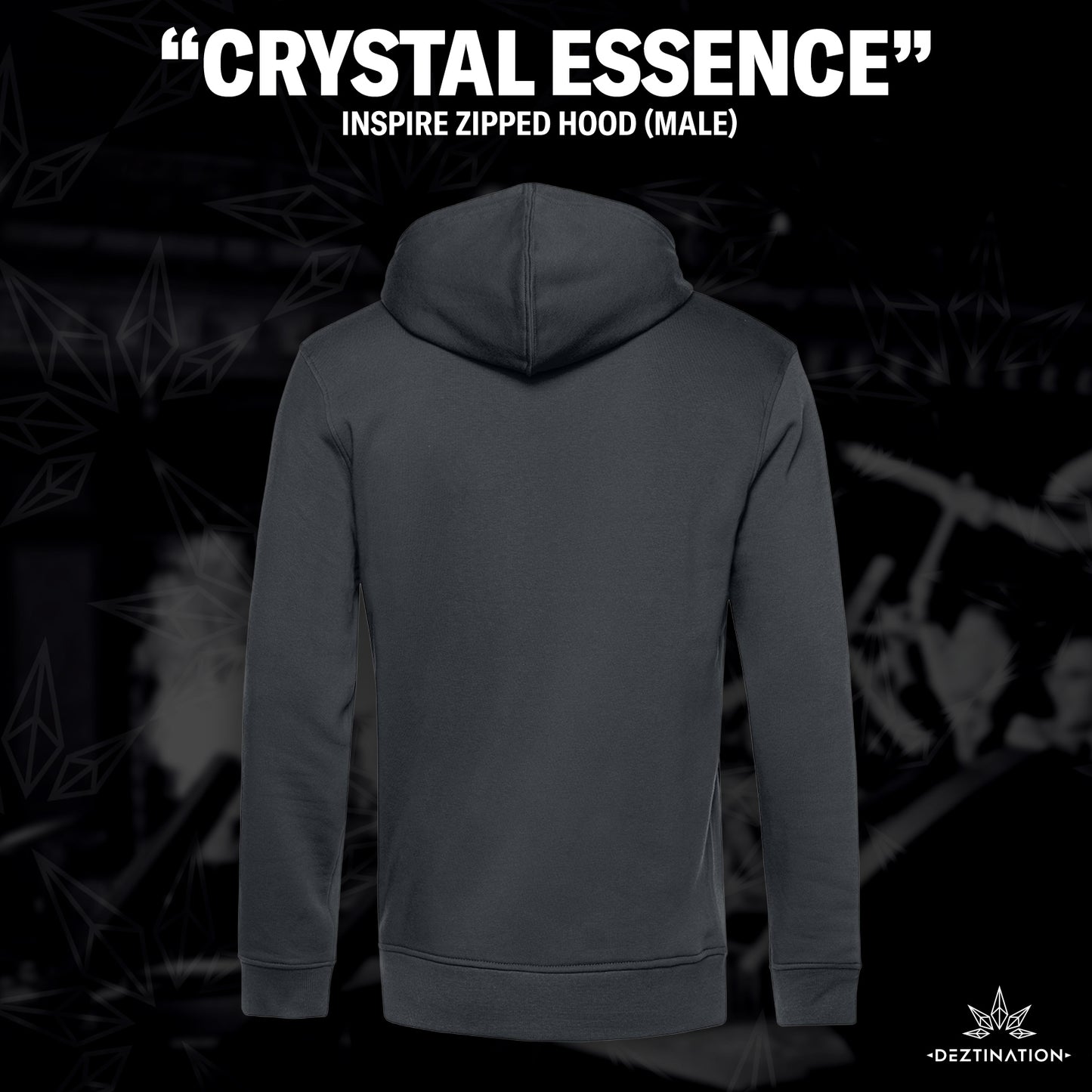 "Chrystals Essence" Zip Hoodie (male)