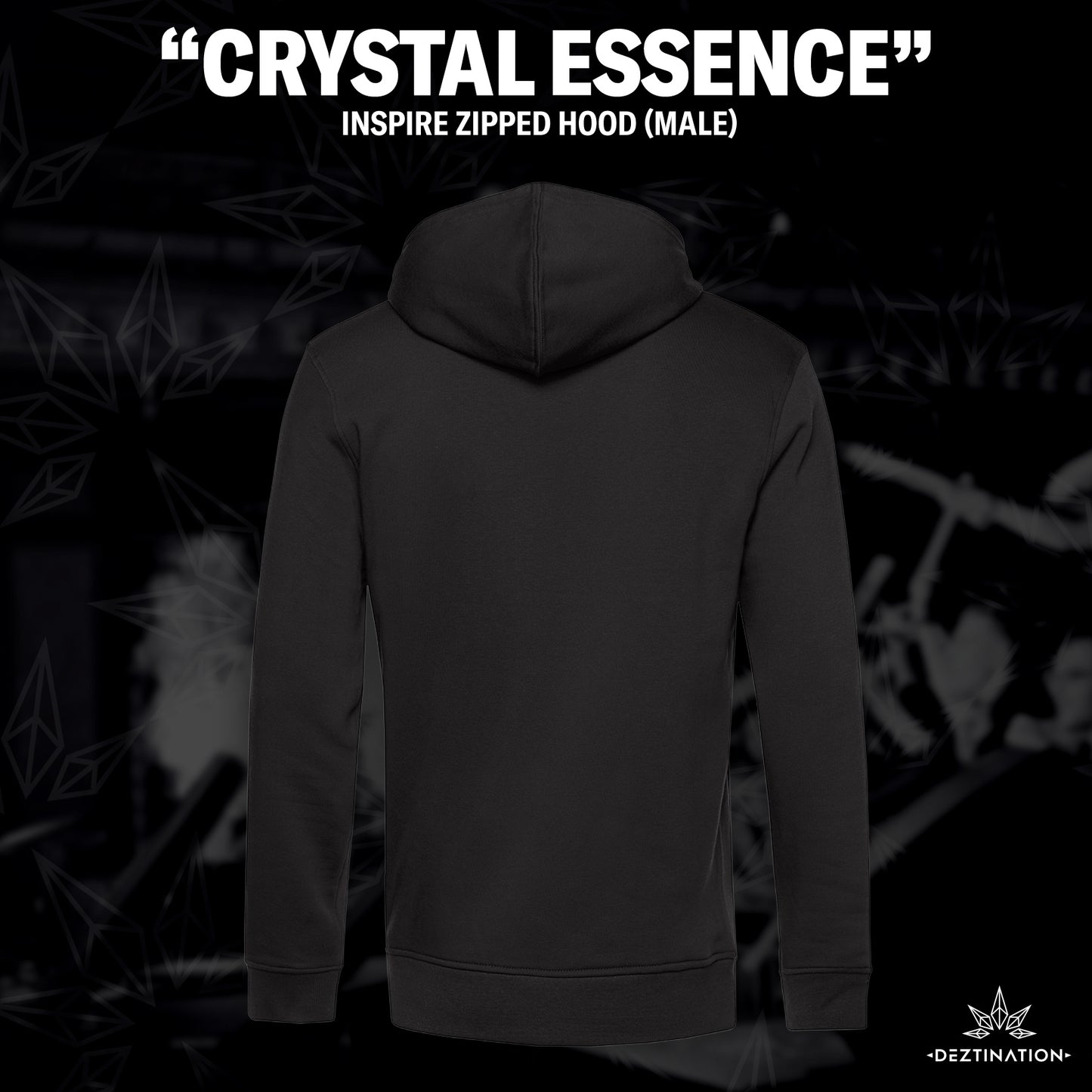 "Chrystals Essence" Zip Hoodie (male)