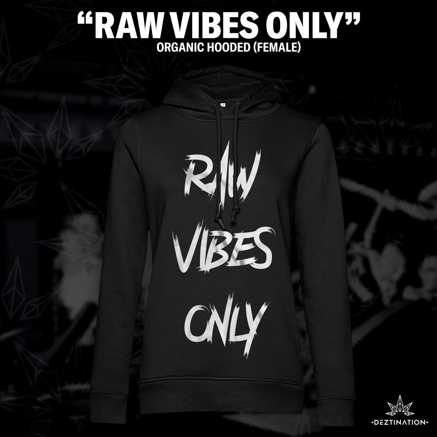 "Raw Vibes Only" Hoodie (female)