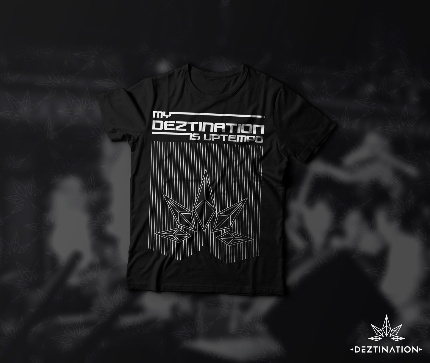 "My Deztination is Uptempo" Crystal T-Shirt (male)